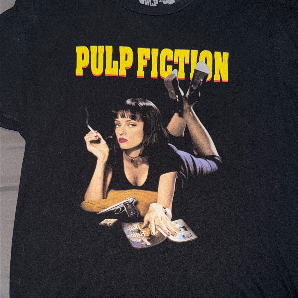 H&M Black Pulp Fiction Graphic Tee